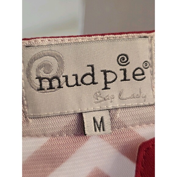 Mud Pie Game Day Jersey Dress Red White Chevron Size M NWOT Slip Included - Picture 15 of 15